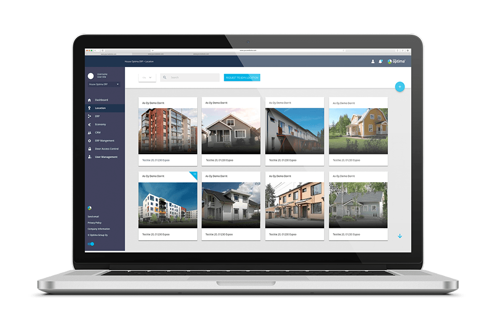 House Optima digital logbook for property manager